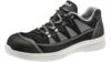 Preview: The shoe is a lightweight, black athletic shoe with gray and white accents. It has a grippy sole and laces that provide a snug fit. The upper is comfortably padded.