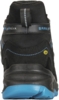 Preview: The image shows a black sports shoe with blue accents. The shoe has a high shape, a textured surface, and a non-slip, wide sole. There is a brand reference on the back.