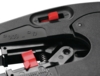 Preview: The image shows a part of a device with a black matte surface. There are red-colored switches and a counter ranging from 0.03 to 10. Mechanical parts are visible.