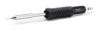 Preview: The image shows a fine soldering iron with a black, non-slip grip and a shiny silver tip. The handle is equipped with a ribbed texture.