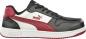 Preview: The shoe is a sporty sneaker with black upper, white accents, and red details. It has a flat sole and classic lacing. The Puma logo is visible.