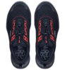 Preview: The image shows a pair of athletic shoes in black with red accents. The surface has numerous ventilation holes. They are equipped with lacing and have a distinctive, non-slip sole.