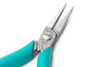 Preview: The image shows a sleek pair of pliers with long, pointed blades. The handle is in a light turquoise. The pliers appear sturdy and precise, ideal for delicate tasks.