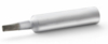 Preview: The image depicts a silver marker with a wide, flat tip. The body is cylindrical and shiny, while the tip is gray and rounded.