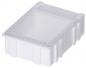 Preview: The image shows a clear, rectangular plastic box with rounded corners. The box has a transparent lid and is designed in a simple, white style.