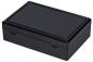 Preview: The image shows a rectangular box in black. It has a smooth, shiny surface and a simple, flat lid. The edges are sharp and the box is sturdy.