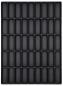 Preview: The image displays a rectangular, black tray with 48 elongated indentations, arranged in 8 rows and 6 columns. The indentations are uniform and deep.