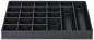 Preview: The image shows a black storage tray with multiple compartments. There are 20 equally sized compartments and one elongated compartment on the right side. Ideal for organizing small items.