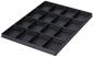 Preview: The image displays a flat, rectangular tray with 16 equal-sized, rectangular compartments. It is made of black material and is suitable for storing or organizing items.