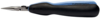 Preview: The image shows a pair of pliers with a pointed, narrow blade and an ergonomic handle. The handle is black with blue accents, and the blade is made of polished metal.