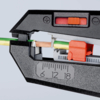 Preview: The image shows an electric cable cutter. A green-yellow cable with copper wires is visible in the holder. Scale from 6 to 18 is visible on the device.