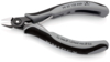 Preview: The image shows a small pair of pliers with gray and black handles. The pliers have a pointed, sharp cutting edge and are well suited for cutting thin wires or cables.