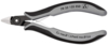 Preview: The image shows a pair of pliers with a black and gray handle. It has a pointed, cutting edge and a movable center. The pliers are designed for precise work.