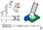 Preview: The image displays technical drawings of a device. It consists of a cylindrical body with a conical end. Dimensions are provided in millimeters, and a base plate is depicted.