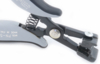 Preview: The image shows a gray pair of pliers with a spring mechanism. The pliers have a rubberized grip and are designed for cutting or grasping objects.