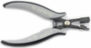 Preview: This is a pair of pliers with gray, ergonomic handles and a spring-loaded opening. The head has a sharp edge for cutting. Ideal for precise work.