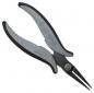 Preview: The image shows a pair of pliers with long, pointed jaws. The handles are ergonomically designed, in black and gray, and allow for a firm grip. Ideal for precise tasks.