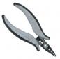 Preview: The image shows a pair of pliers with gray handles that are slightly rounded on the sides. The pliers have pointed, narrow blades, ideal for precise tasks. They appear ergonomic and handy.