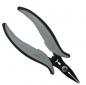 Preview: The image shows a pair of pliers with black, ergonomic handles and a pointed, metal tip that opens and closes easily.