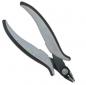 Preview: The image shows a pair of pliers with long, curved handles. The handles are black and gray, and the metal tip is narrow and sharp, suitable for precise cutting.