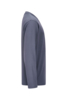 Preview: The image displays a solid-colored long-sleeved top in a dark color. It features a simple, straight cut and shows the side view with long sleeves and a round neckline.