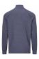 Preview: The image shows the back of a dark blue long-sleeve shirt with fine horizontal stripes. It has a short collar and raglan sleeves. The fabric appears soft and lightweight.