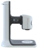 Preview: The image shows a device that looks like a tripod. It has a white and gray color with a camera mounted on the side. The base is wide and stable, ideal for a solid setup.