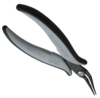 Preview: It is a pair of pliers with long, narrow jaws. The handle is ergonomically shaped, black and gray. It is well suited for precise tasks.