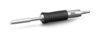 Preview: The image shows a soldering iron with a metallic, pointed tip and a non-slip, black handle. The handle has a textured surface for better grip.