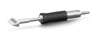 Preview: The image shows a hand tool with a round, black-rubberized handle. At one end, there is a sharp blade with a beveled tip, ideal for precise tasks.