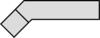 Preview: The image shows a gray, L-shaped figure with an angled corner on the left side. The contours are black and clearly visible.