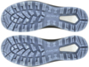 Preview: The image shows two shoe soles lying parallel to each other. The sole has a textured tread with vertical and horizontal grooves and a white area on the side.