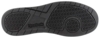 Preview: The image displays the underside of a black shoe. It features a textured tread with various grooves and patterns for enhanced grip. The brand "Reebok" is embossed.