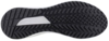 Preview: The image displays the underside of a sports shoe. The sole features a textured pattern with various grooves and studs in black and white. It is slightly curved.