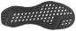 Preview: The image displays the bottom sole of a sports shoe. It is predominantly black with a textured pattern of white and black rubber threads that provide grip.