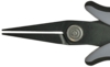 Preview: The image shows a pair of pliers with narrow, pointed grippers. The pliers have a black and gray handle, and there is a screw in the middle. They appear sturdy and precise.