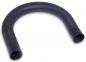 Preview: The image shows a flexible, black hose with a curved path. It has larger openings at both ends. The surface is ribbed and smooth.