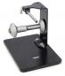 Preview: The image shows a sturdy, black holder with an adjustable metal clamp mounted on a base. It bears the brand "Weller" and is intended for precision work.