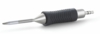 Preview: The image shows a narrow, metallic pen with a pointed tip. The grip is rubberized and has a ribbed surface for better hold. A connector is visible at the end.