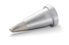 Preview: The image shows a conical, metallic object that is wider on one side and tapers to a point on the other. The surface is smooth and has a slightly shiny silver tone.