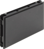 Preview: The image shows a rectangular, flat black casing cover or container without any visible details or markings. The edges are smooth and the material appears to be plastic.