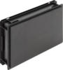 Preview: The image shows a rectangular, black plastic box with smooth surfaces and slightly rounded edges. It has a simple, practical look and can be stacked or stored away.