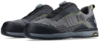 Preview: The image displays a pair of stylish, athletic shoes. They are primarily black with gray and green accents, and feature a non-slip sole. They have a modern closure system.