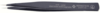 Preview: The image shows a black-colored tweezer with narrow, pointed tips. It has a smooth surface and a marked manufacturer's label on the side.