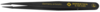 Preview: The image displays a black tweezer with pointed tips. On the top side, it reads "Germany antistatic" and "BERNSTEIN 5-195 ESD" in yellow font.