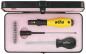 Preview: The image shows a black toolbox with a pink lining. Inside, there is a yellow screwdriver and two other tools of different lengths.