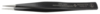 Preview: The image shows a black tweezer with long, pointed ends. It has a matte finish and is made of stainless steel. Information about the material is embossed on the side.