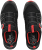 Preview: The image shows a pair of black sports shoes with red and gray accents. They feature practical lacing and an elastic, breathable upper, ideal for sports.