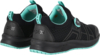 Preview: The image shows a pair of sporty shoes in black with mint green accents. The shoes have a textured upper and a modern look, as well as a special lacing and closure system.