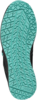 Preview: The image shows the sole of a shoe. It is predominantly black with a bright turquoise tread. The tread features various grooves and patterns for better grip.